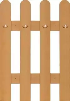 Jednoduchý předsíňový panel 100 – 4× věšák, odstín buk