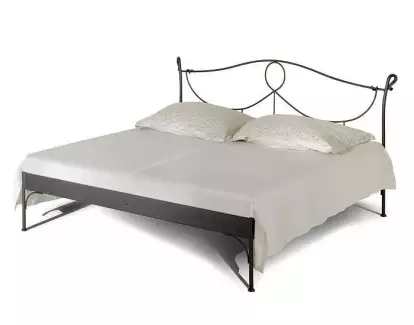 Klasická jednolůžková kovaná postel ve verzi kanape Mateo