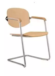 Konferenční židle Mia  dřevěná cantilever s nosností až 120 kg
