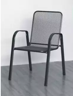 Lehká kovová židle nízká opěrka Jitka