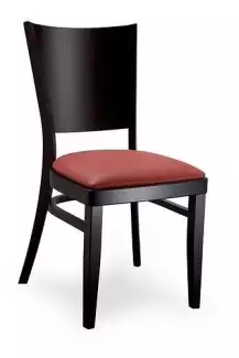 Masivní židle - wenge + čalouněný sedák Jan 763313