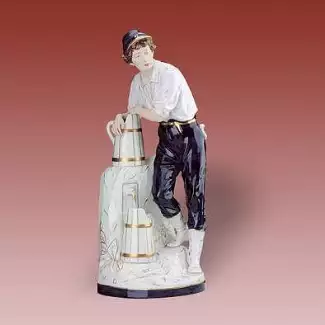 Porcelánová figura vážící 5,8 kg Nosič vody