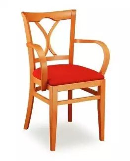 Tvarovaná jídelní židle s područkami Lucie 118323