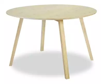 Kulatý jídelní dubový stůl o průměru 120 cm Apa