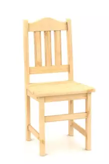 Kuchyňská celodřevěná židle Milena- masiv borovice