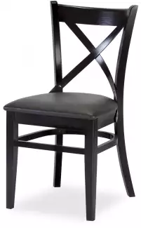 Masivní buková židle s čalouněným sedákem Jaroslav