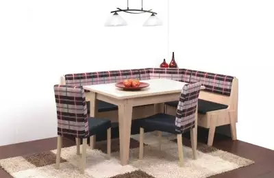 Rohová kuchyňská lavice 125x165 cm s ABS hranou M1