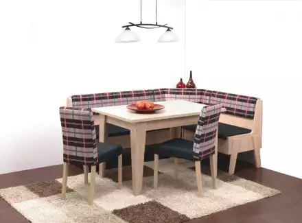 Rohová kuchyňská lavice 125x165 cm s ABS hranou M1