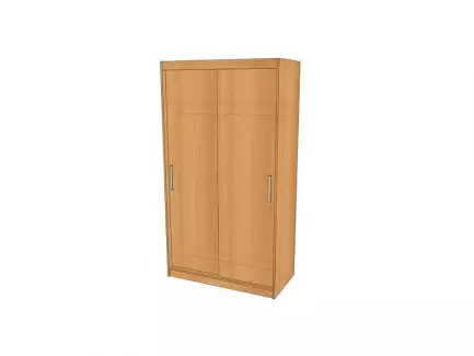 Šatní skříň s posuvnými dveřmi výšky 220 cm a šířky 135 cm Ema 3