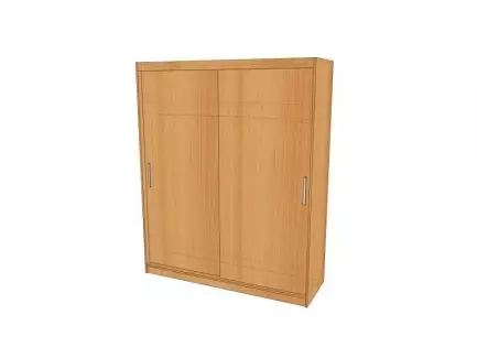 Šatní skříň s posuvnými dveřmi výšky 200 cm a šířky 180 cm Ema 5