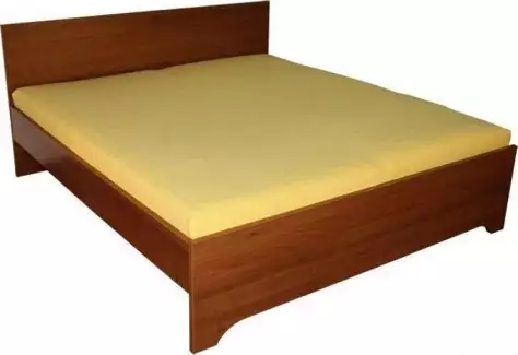Zvýšená manželská postel z lamina Hubert
