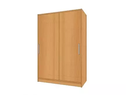 Šatní skříň s posuvnými dveřmi šířka 120 cm a hloubka 45 cm Dora 3