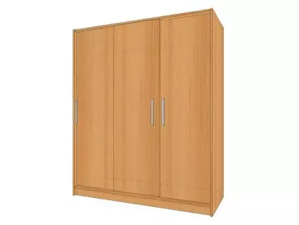 Šatní skříň s posuvnými dveřmi šířka 150 cm a hloubka 60 cm Dita 4