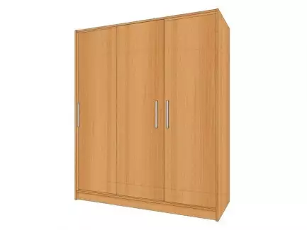 Šatní skříň s posuvnými dveřmi šířka 150 cm a hloubka 45 cm Dita 4