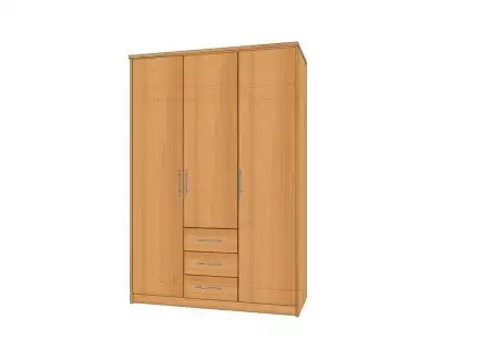 Šatní skříň z lamina šířka 120 cm a výšky 200 cm Zorka 3