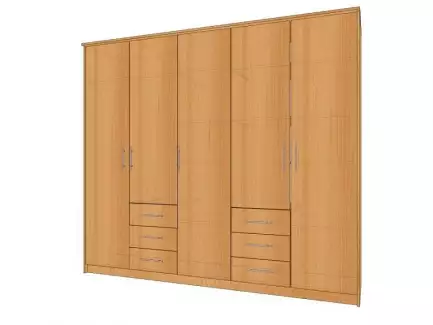 Kombinovaná skříň šířky 250 cm a výšky 200 cm Zorka 6 verze 2