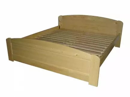 Dvoulůžková postel z masivu Pavla - SKLADEM
