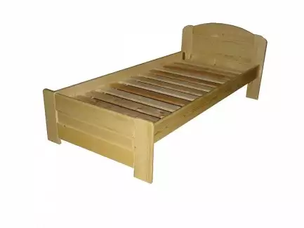 Jednolůžková masivní postel s nízkým čelem  Pavla  - SKLADEM