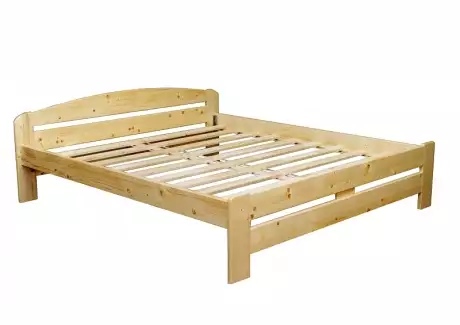 Postel dvoulůžková z masivu s nízkým čelem Diana