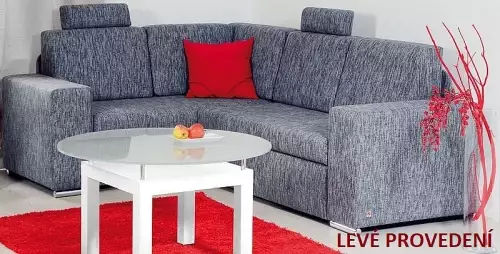 Moderní rohová rozkládací sedací souprava s ÚP Aida