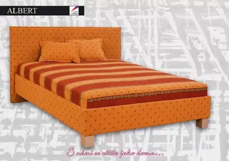 Čalouněné dvoulůžko s úložným prostorem Albert