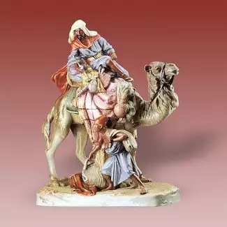 Porcelánová figura o výšce 60 cm Arab na velbloudu II