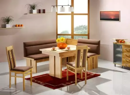 B6 - stylová jídelní rohová lavice