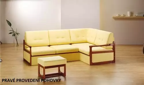 Rohová sedací souprava Babeta s úložným prostorem a rozkladem na lůžko