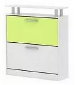 Dvoubarevný botník s odkládací poličkou