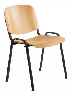 Jednací lakovaná židle s bukovou překližkou Sylva