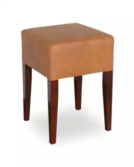 Bukový masivní taburet s polstrovaným sedákem Oskar 062373