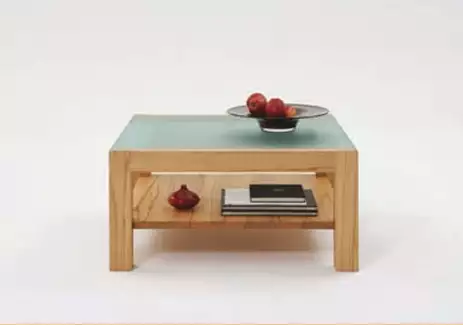 Stylový konferenční čtvercový stolek z masivu v délce 60 cm Calimero 1