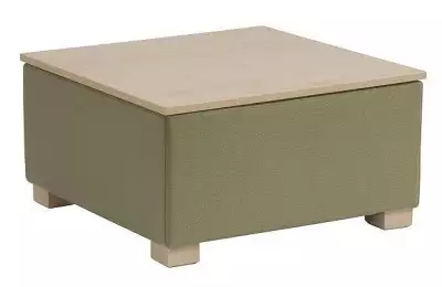 Čalouněný čtvercový stolek z masivu buku Milan