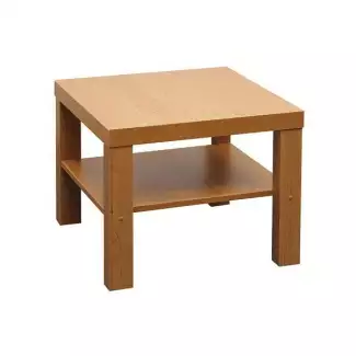 Čtvercový konferenční stůl s odkládací poličkou, 55x55 cm 725, skladem!