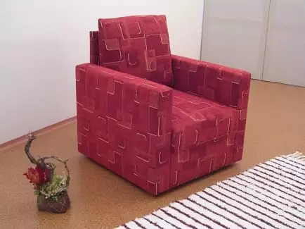 Úzké čalouněné křeslo D3