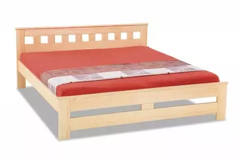 Manželská postel ze dřeva DARIA