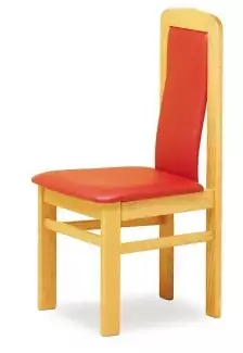 Čalouněná jídelní židle s vysokým opěrákem Denisa