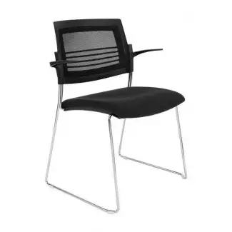 Designová síťovaná konferenční židle Eliška - typ sáně