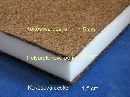 Dětská kokosová matrace oboustranná atypický rozměr