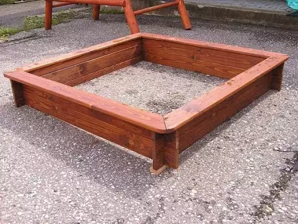 Dětské čtvercové pískoviště 120 x 120 nebo 150 x 150 cm