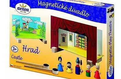 Magnetické divadlo vhodné pro děti od 3 let Hrad