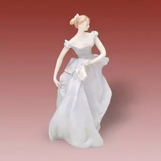 Ručně vyráběný porcelán o délce 13,5 cm Dívka v tanečních