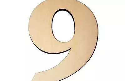 Domovní číslo popisné Dřevěné FRANCE - č.9