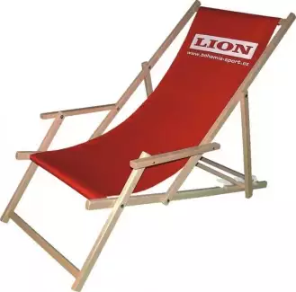 Dřevěné lehátko Viktorie s područky pro odpočinek