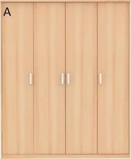 Skříň s otevíracími dveřmi v různém provedení šíře 180 cm Dušan