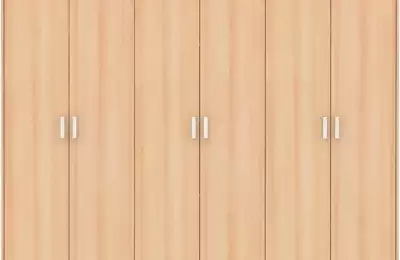 Široká šatní skříň s otevíracími dveřmi výšky 220 cm Dušan