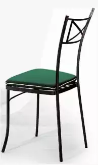 Kovová zahradní židle čalouněným sedákem Aveiro