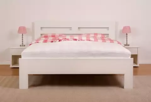 Březové dvojlůžko Ennie Harmony z masivu