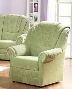 Křeslo s výsuvnou podnožkou a vysokým opěrákem Erat