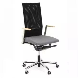 Designová kancelářská židle s dřevěnou područkou Florian I.